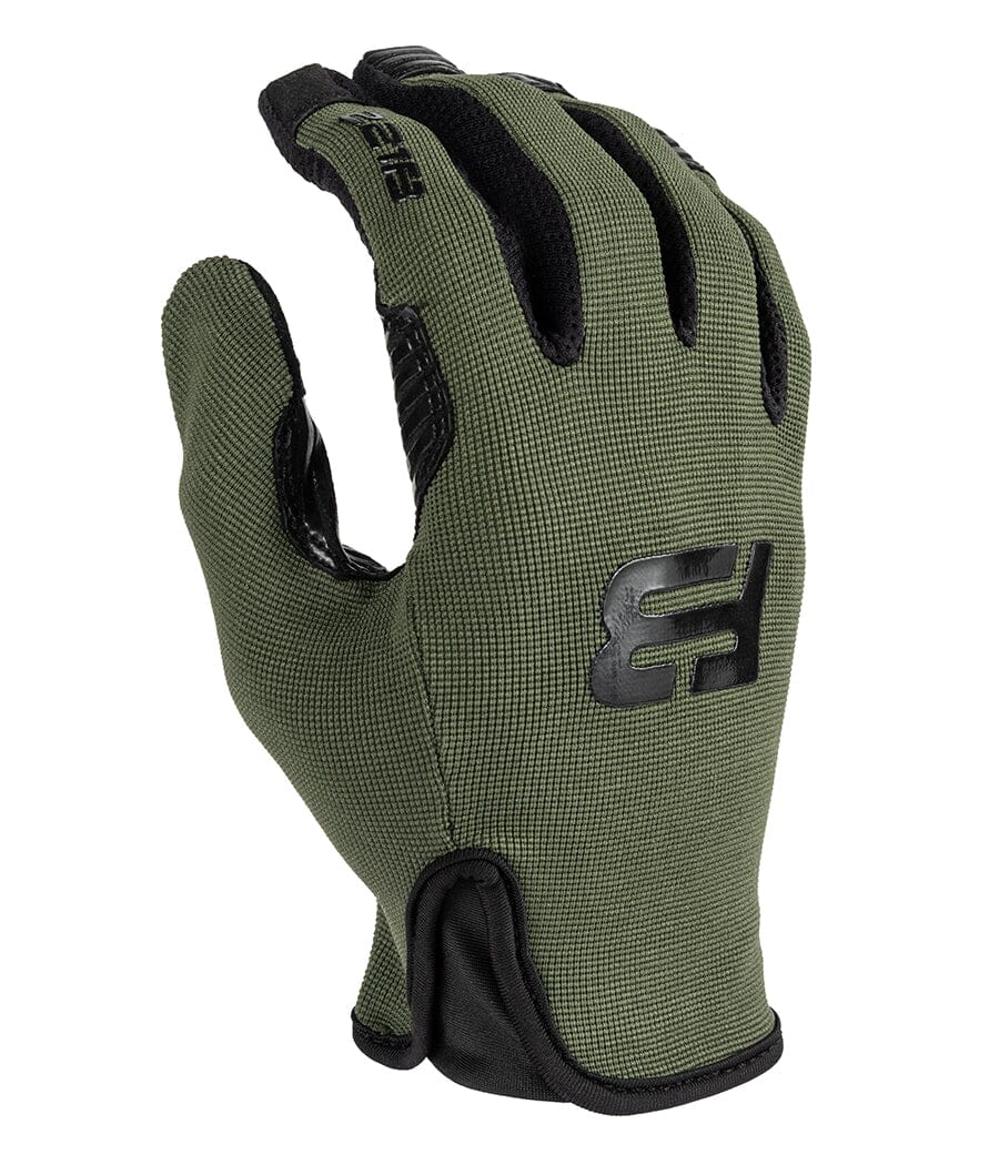 Recon Tactical Gloves laid out showing the smart touch index finger and thumb for touchscreen compatibility.