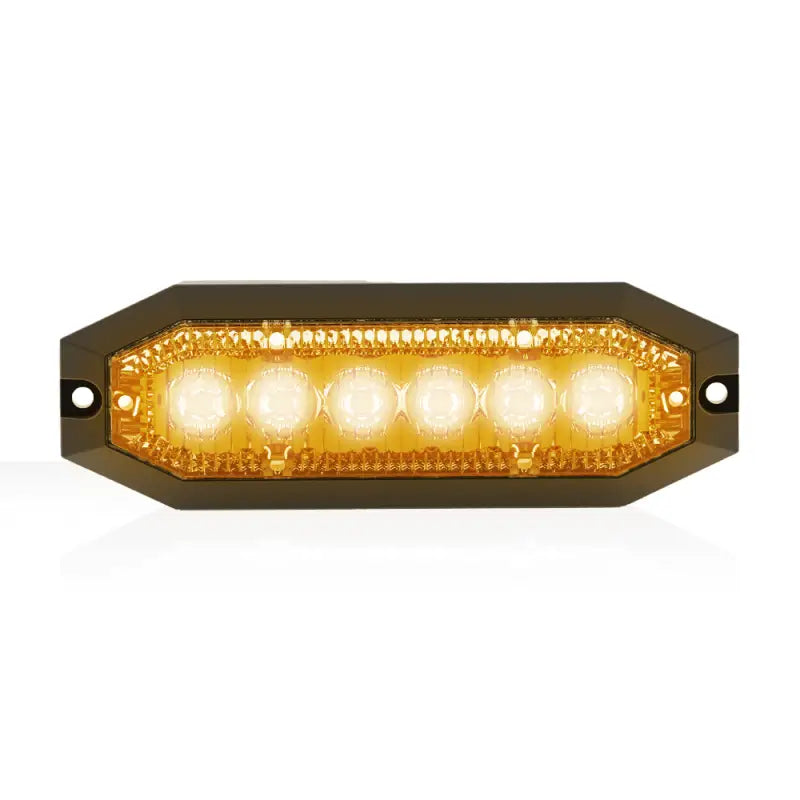 Rectangular amber LED light bar for U-Lite Surface Mount installation, surface mount LED lighting