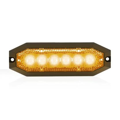 Rectangular amber LED light bar for U-Lite Surface Mount installation, surface mount LED lighting