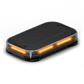 Rectangular black and clear emergency light bar for first responders, firefighters, police