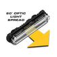 Rectangular black and clear LED light on Feniex Quantum 2.0 Arrow Board for first responders