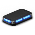 Rectangular black emergency light with blue LEDs for first responders Firefighter Police Vehicles