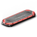 Rectangular emergency light bar with red LEDs, Feniex Quantum 2.0 mini light bar