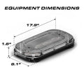 Rectangular LED emergency mini light bar for Feniex Quantum 2.0 18 inch mini light bar