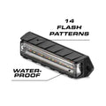 Rectangular LED warning light from Feniex Q Series Surface Mount for durable safety visibility