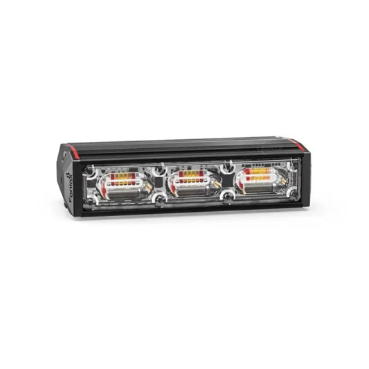 Rectangular LED warning light on Feniex QUAD stick light for first responders