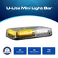 Rectangular U-Lite Mini Light Bar for enhanced visibility and compact illumination