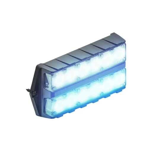 Rectangular LED light bar on Feniex Fusion-S Dual Stack for first responders safety