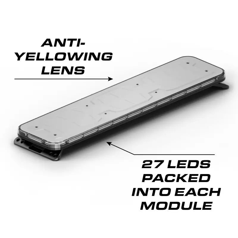 Rectangular LED light bar Feniex Quantum 2.0 49 inch for first responders and firefighters