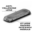 Rectangular Feniex Quantum 2.0 27-inch mini light bar for emergency vehicle lighting