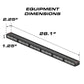 Rectangular LED light bar on Feniex Fusion Work Light for high-intensity illumination