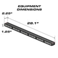 Rectangular LED light bar on Feniex Fusion Work Light for high-intensity illumination
