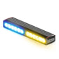 Rectangular LED stick light with blue and yellow sections for Feniex Fusion-S first responders