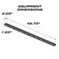 Rectangular Feniex Fusion Work Light Bar with Dimensions for Download Feniex Fusion
