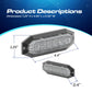 Rectangular LED light with dimensions - U-BL U-Lite Surface Mount for modern lighting