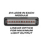 Rectangular LED light module for Feniex Quantum 2.0 interior rear light bar