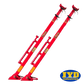 Red adjustable vehicle support stands from Heavy Duty XTEND HD Style Rescue Strut Set
