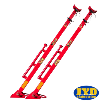 Red adjustable vehicle support stands from Heavy Duty XTEND HD Style Rescue Strut Set