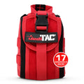 Red first aid kit for first responders, firefighters, and police in the Tactical IFAK Kit