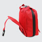 Red first aid kit with black zipper for first responders, firefighters, and police use