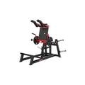 Red and black SFE Power Squat Machine designed for effective leg workouts