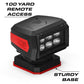 Red and black LED spotlight of Feniex Remote Spot Light, a high-quality remote spot light