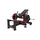 Red and black Plate Loaded Hip Thrust Glute Machine for effective glute workouts