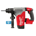 Red and black Milwaukee M18 FUEL 1-1/8’’ SDS Plus Rotary Hammer for efficient drilling