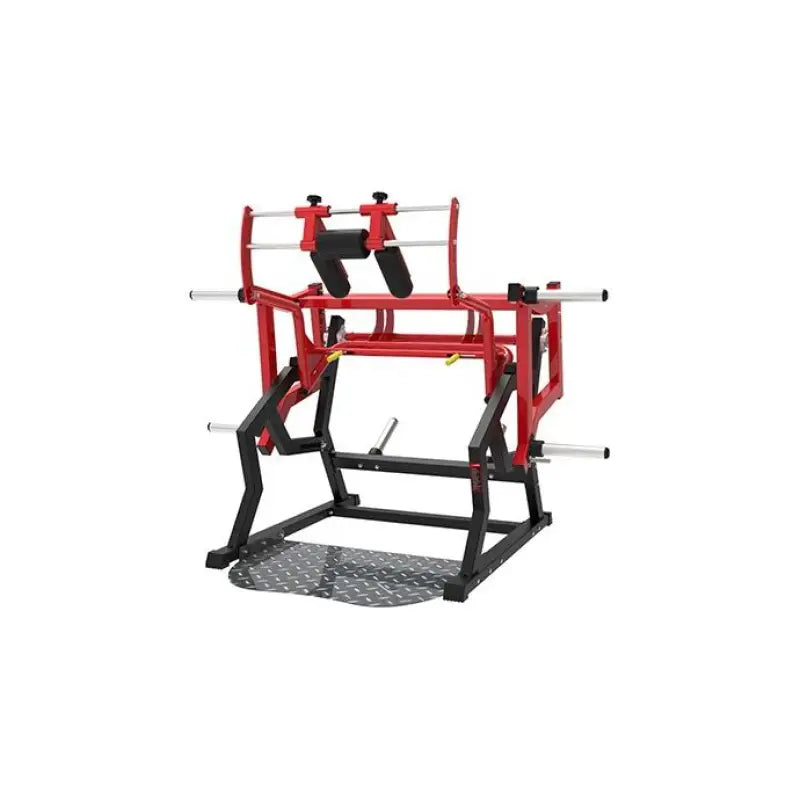 Red and black squat machine for first responders firefighter police training at SFE Commercial