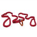 Red climbing sling with carabiner for the Multi-Loop Rescue Strap, ideal for rigging