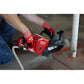 Red M18 FUEL™ concrete saw with water hose, bare tool, perfect for construction projects