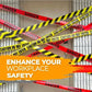 Overlapping red DANGER and caution tape promoting workplace safety with barricade flagging tape