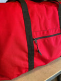 Red Academy Turnout Bag with black straps and zipper for turnout use
