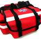 Red LINE2design Emergency Medical bag with white stripes for first aid supplies