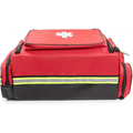 Red emergency medical response bag for Scherber Ultimate Responder Trauma Kit with bleeding control