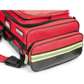 Red emergency medical response bag for Scherber Ultimate Responder Trauma Kit with bleeding control