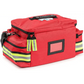 Red emergency medical response bag from Scherber Basic First Responder Trauma Kit - Fully Stocked