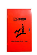 Line2design evacuation stair chair cabinet for secure stair chair storage