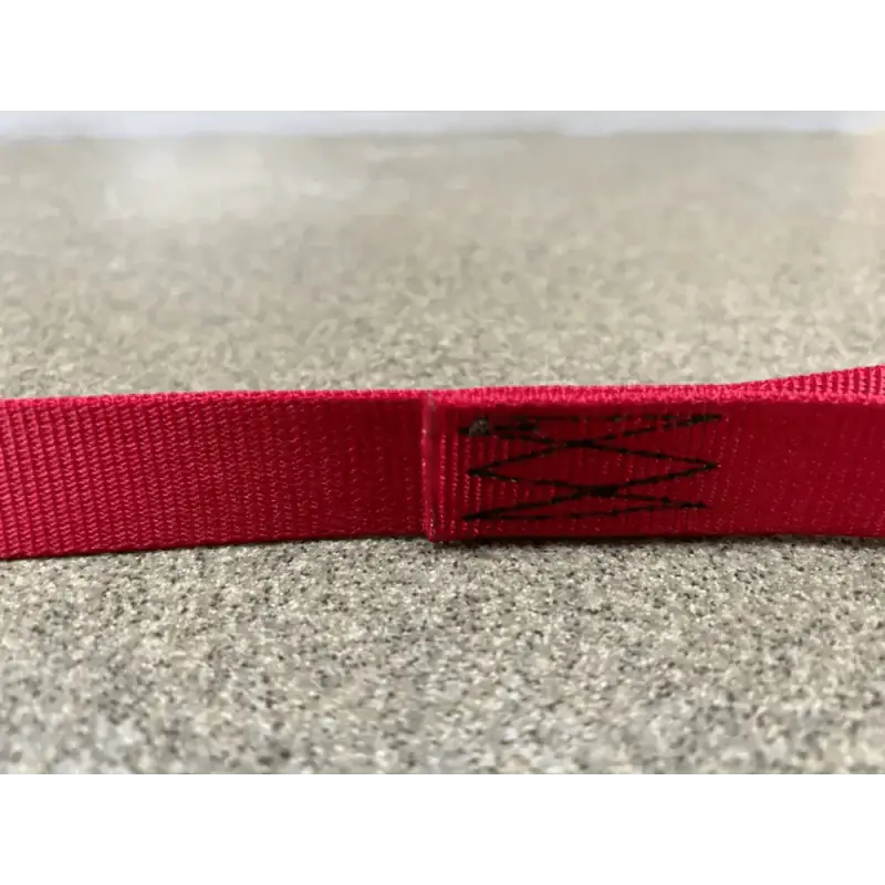 Red fabric ribbon with black label for Rescue Strap with Handle - FFSHRS-R56 secure grip