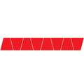 Red geometric stripe design on a Red Reflective Helmet, ideal for visibility and safety