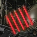 Red M-Tac Glow Sticks 6’’ set of 5 perfect for parties and outdoor events