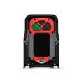Red and gray handheld device from FirePRO Series Truck Charger, a triple bank charger
