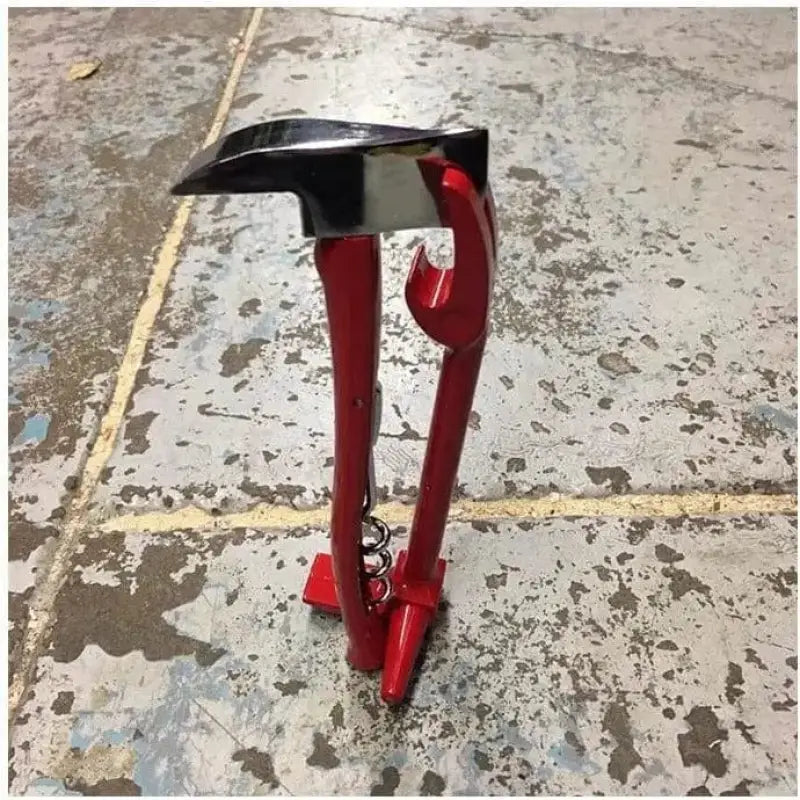 Red-handled hammer with black head from Set of Irons - Green/Red for first responders