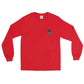 Red long sleeve t-shirt with dark logo for Snake On A Fire Stick - Long Sleeve