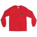 Red long sleeve t-shirt with dark logo for Snake On A Fire Stick - Long Sleeve