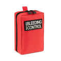 Red Scherber Public Access Bleeding Control Kit with black zipper and label
