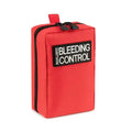 Red Scherber Public Access Bleeding Control Kit with black zipper and label for trauma care