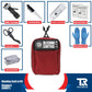 Red Bleeding Control Kit with Hemostatic Dressing and Wall Mount for emergency supplies