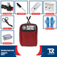 Red Bleeding Control Kit pouch with tourniquets logo for wall mount use