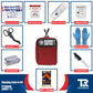 Red Bleeding Control Kit with Hemostatic Dressing and First Aid Supplies for Wall Mount